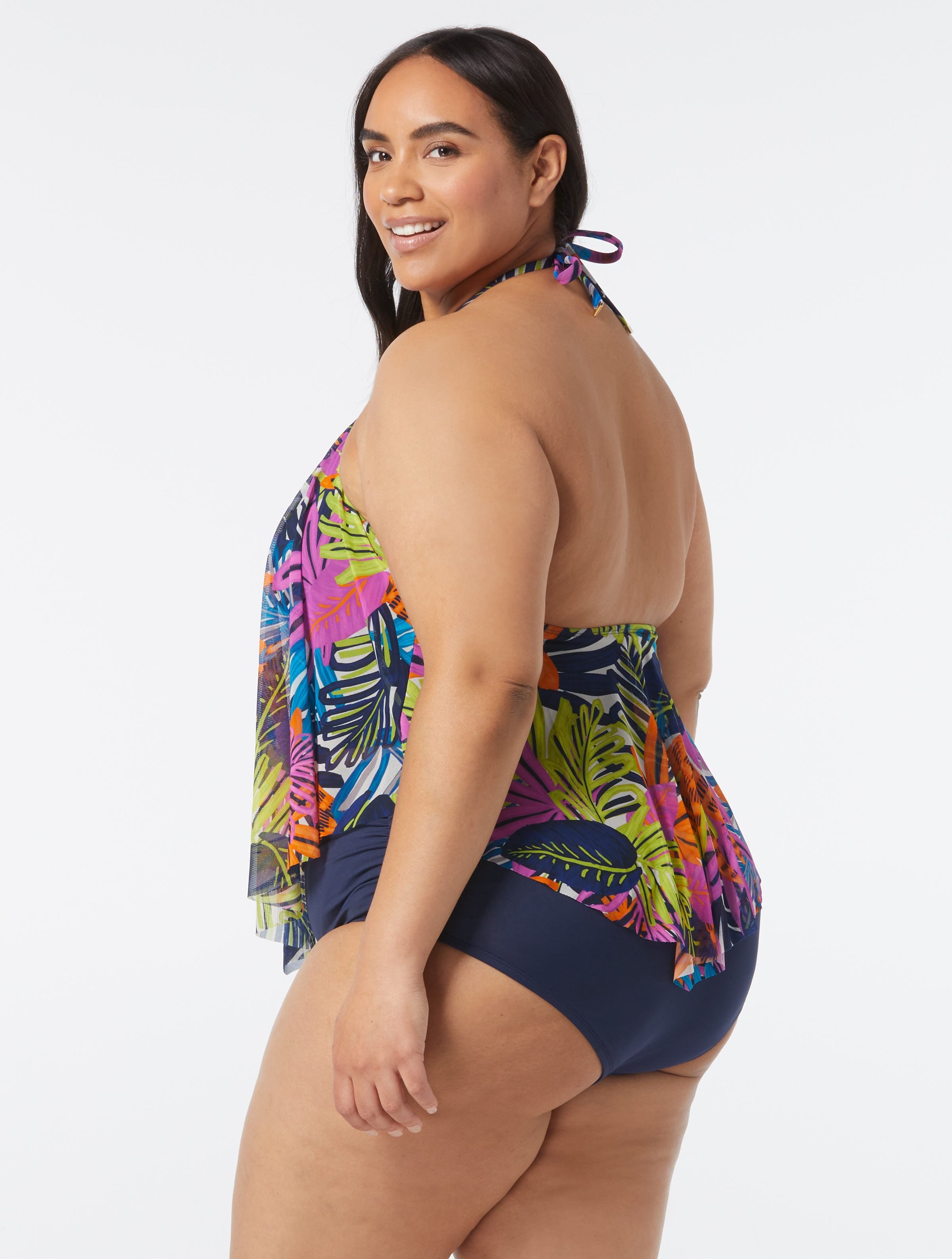 Coco Reef Aura Mesh Ruffle Bra Sized Cropped Underwire