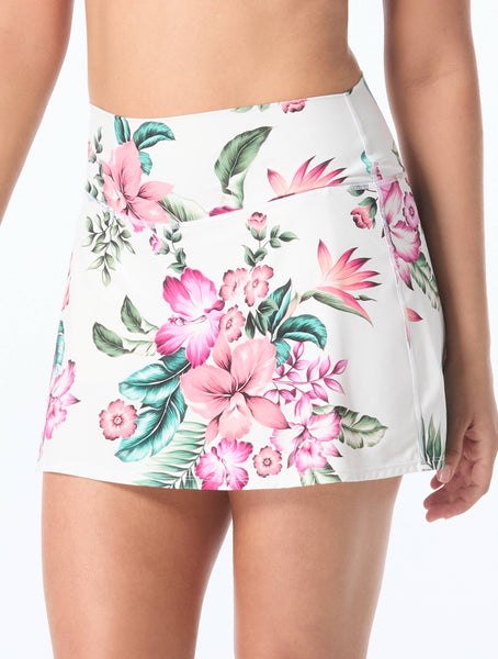 Coco Reef Suraya High Waist Swim Skort - Spiced Tropical – Beach2Ocean
