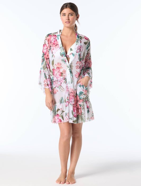 Coco Reef Spiced Tropical Bikini Set & Cover Up Dress Bundle