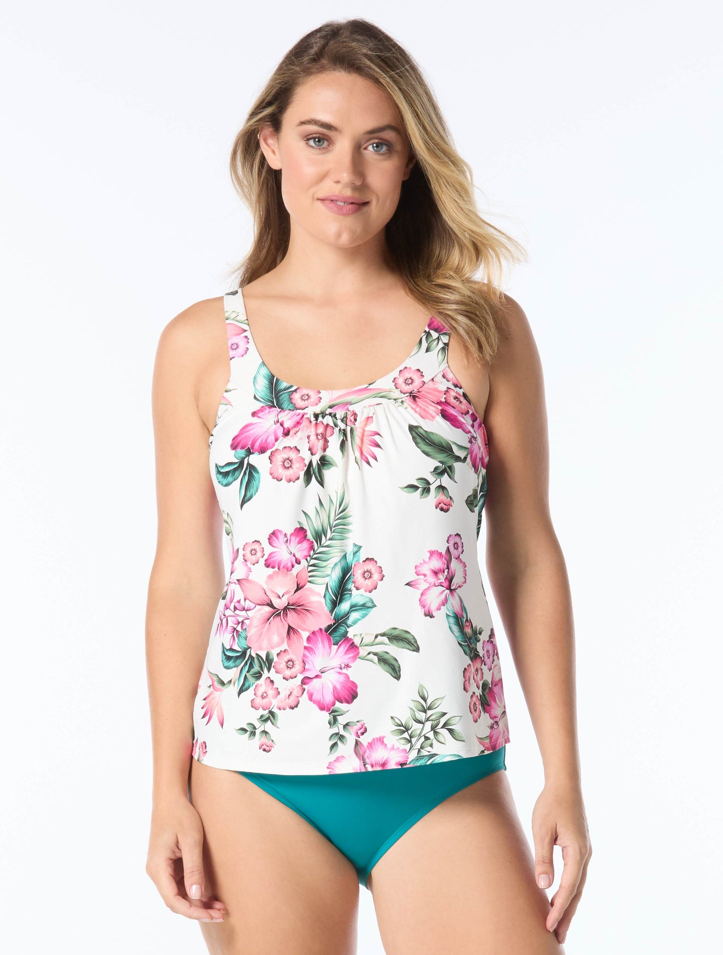 Coco Reef Ultra Fit Bra Sized Underwire Tankini Top - Spiced Tropical