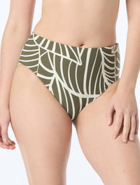 Coco Reef Verso High Waist Reversible Bikini Bottom - Graphic Palm - 330 Palm