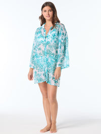 Coco Reef Divinity Button Up Cover Up Shirt - Dreamscape