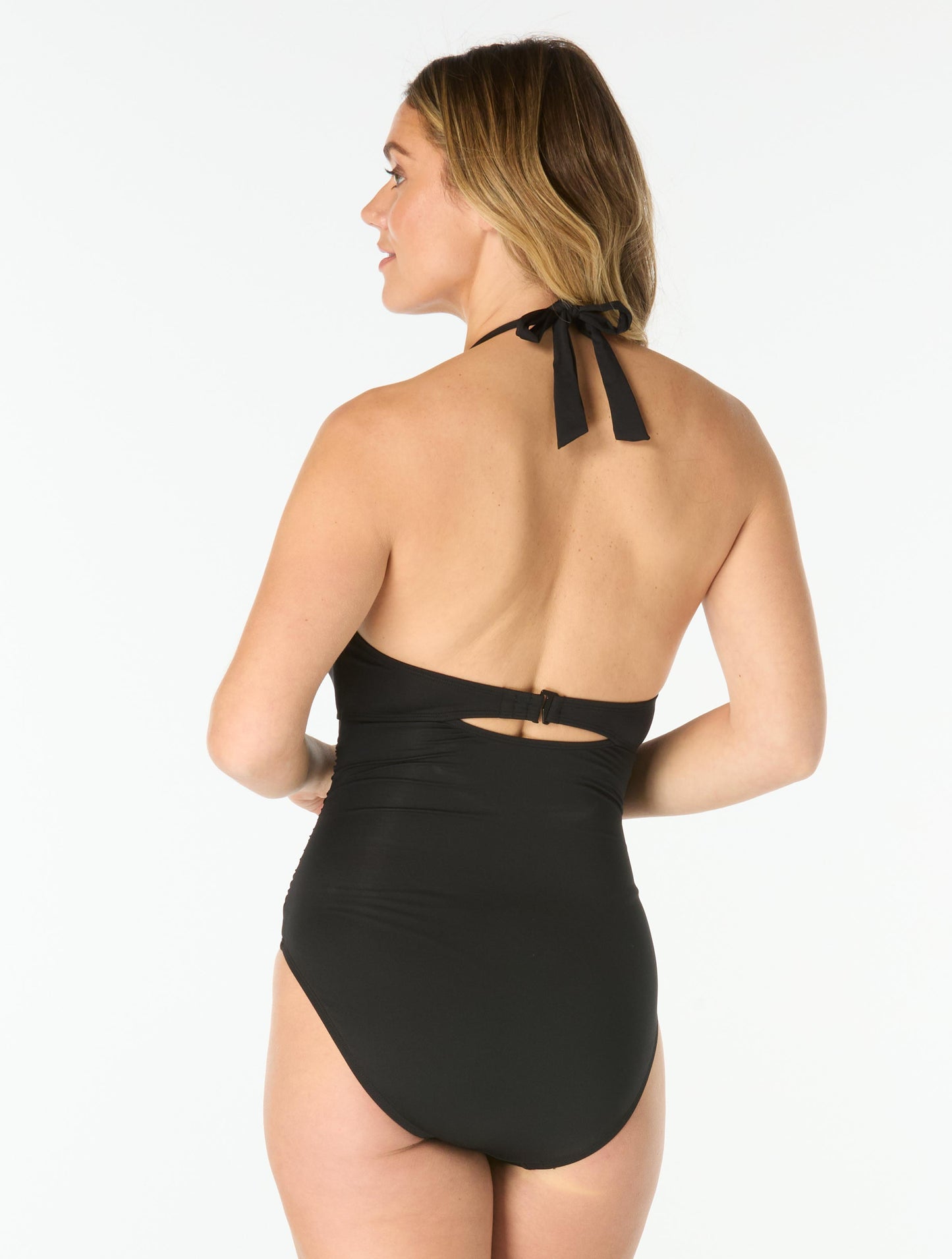 Coco Reef Assure Bra Sized Halter One Piece Swimsuit - Classic Solids