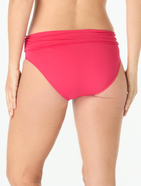 Coco Reef Impulse Rollover Bikini Bottom - Classic Solids - 618 Hibiscus