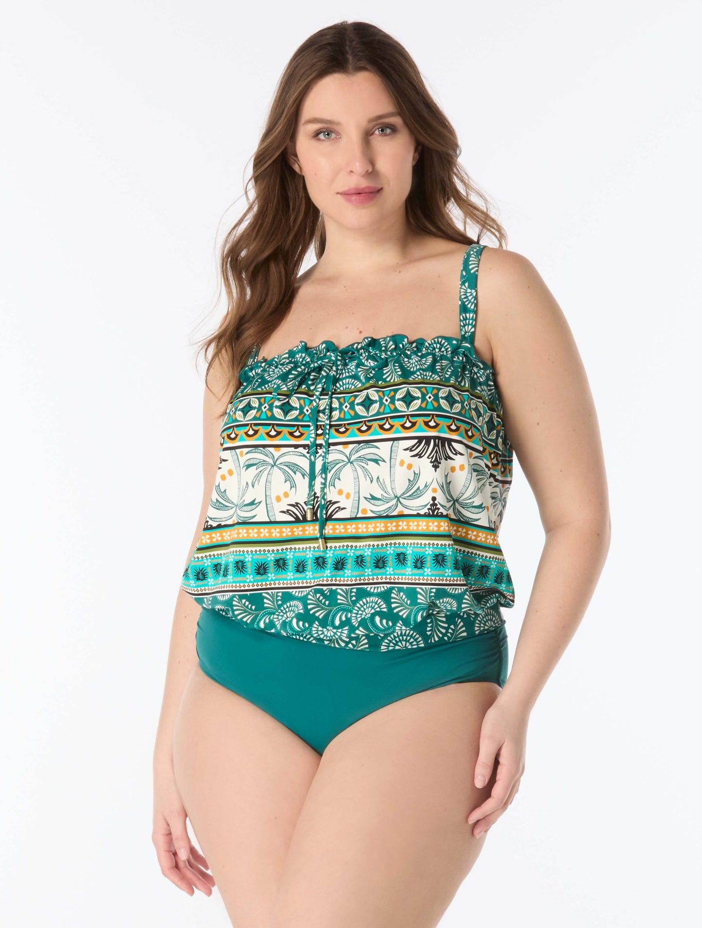 Coco Reef Infinity Bra Sized Multi-Wear Bandini Top - West Palm Stripe