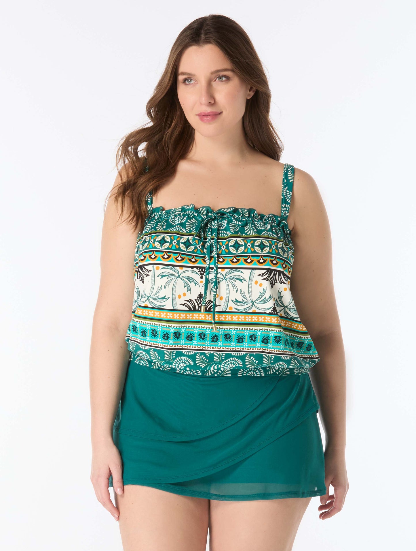 Coco Reef Infinity Bra Sized Multi-Wear Bandini Top - West Palm Stripe