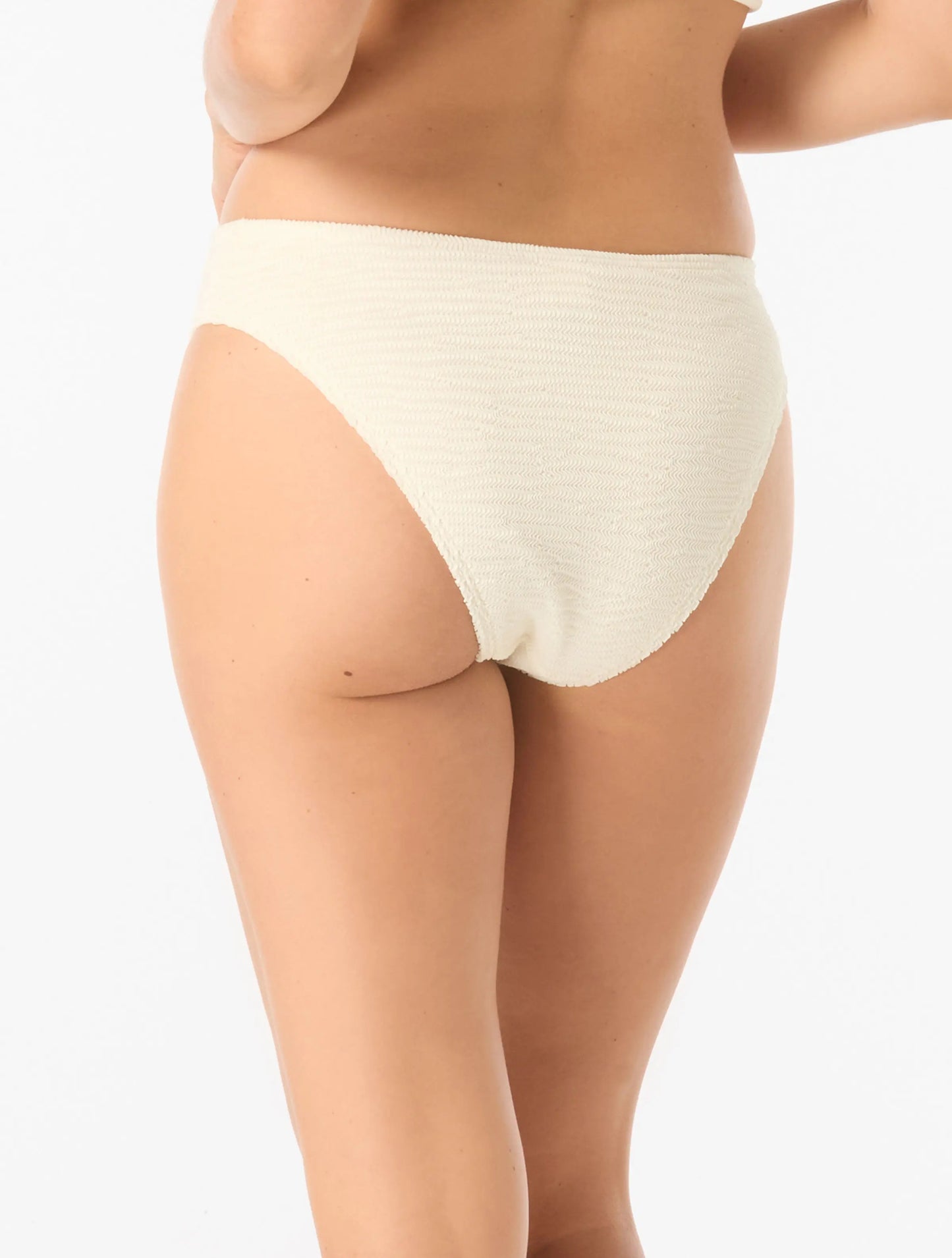 Vince Camuto High Cut Bikini Bottom - Ocean Ripple - 301 FERN MOSS