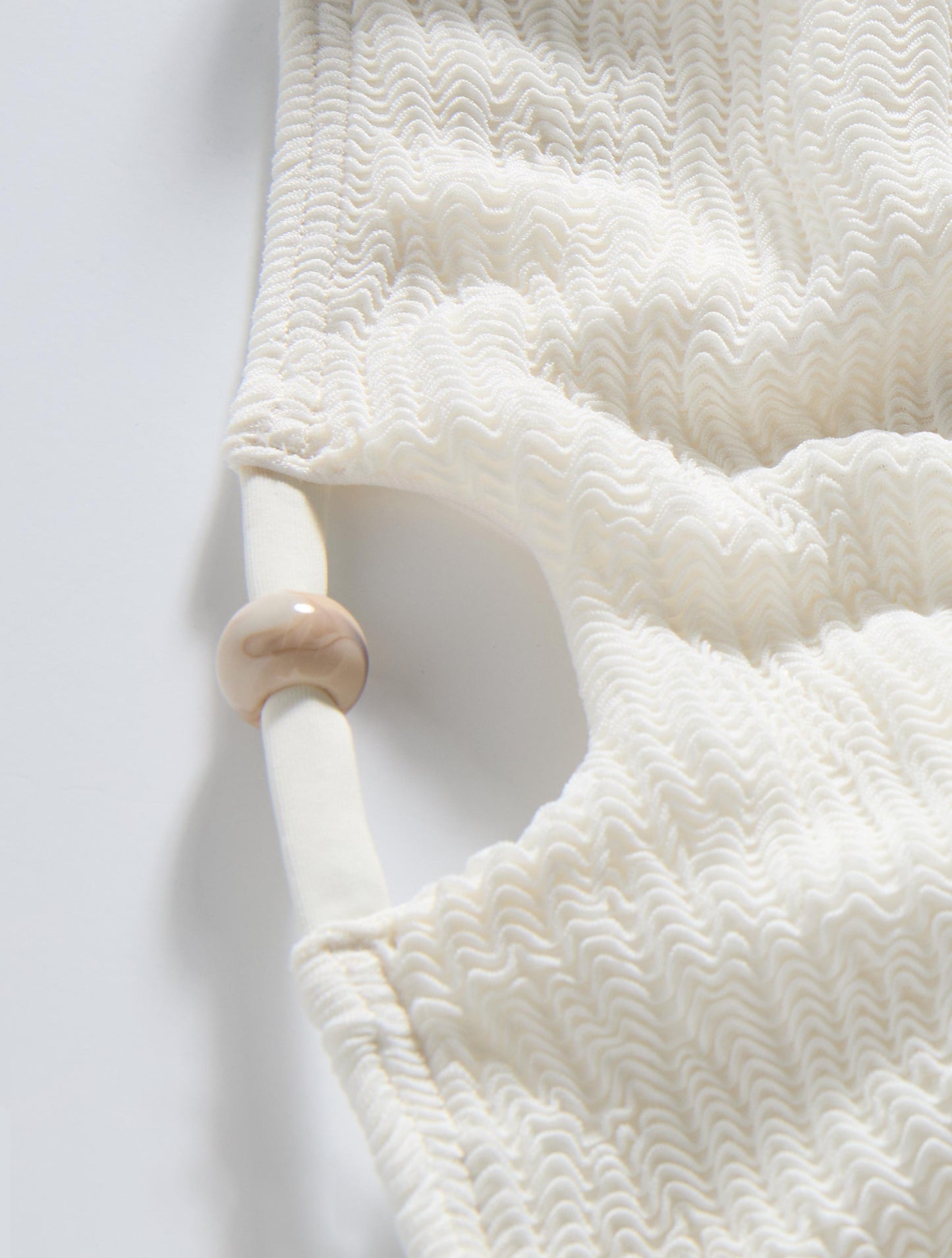 Vince Camuto String Beaded Bikini Bottom - Ocean Ripple Texture