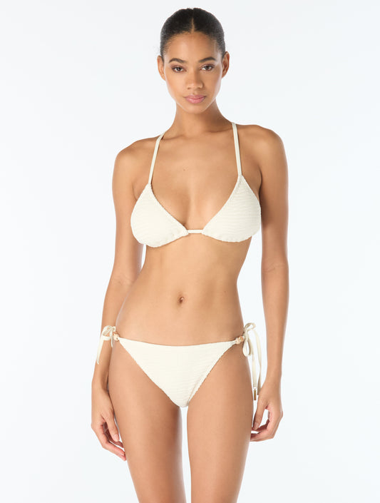 Vince Camuto Beaded String Bikini Top - Ocean Ripple Texture