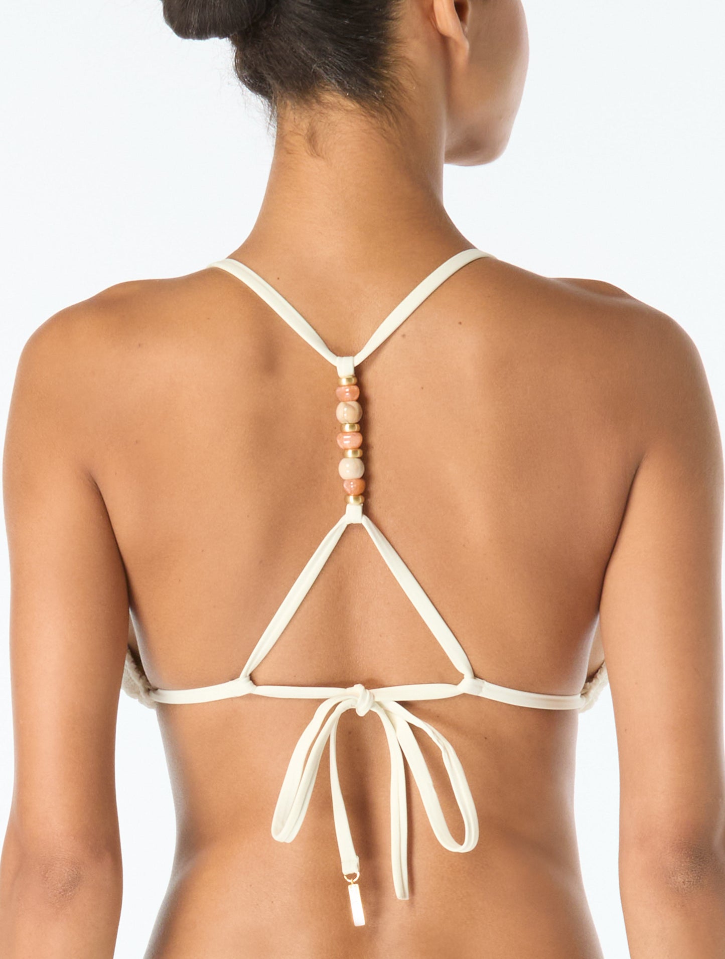 Vince Camuto Beaded String Bikini Top - Ocean Ripple Texture