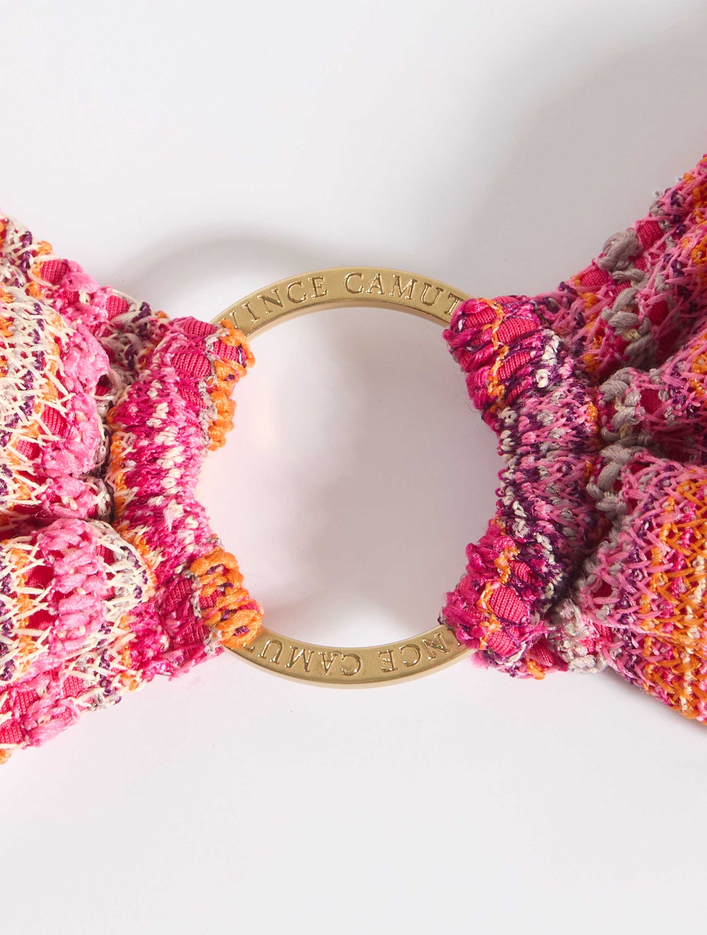 Vince Camuto Ring Bikini Top - Stripe Crochet