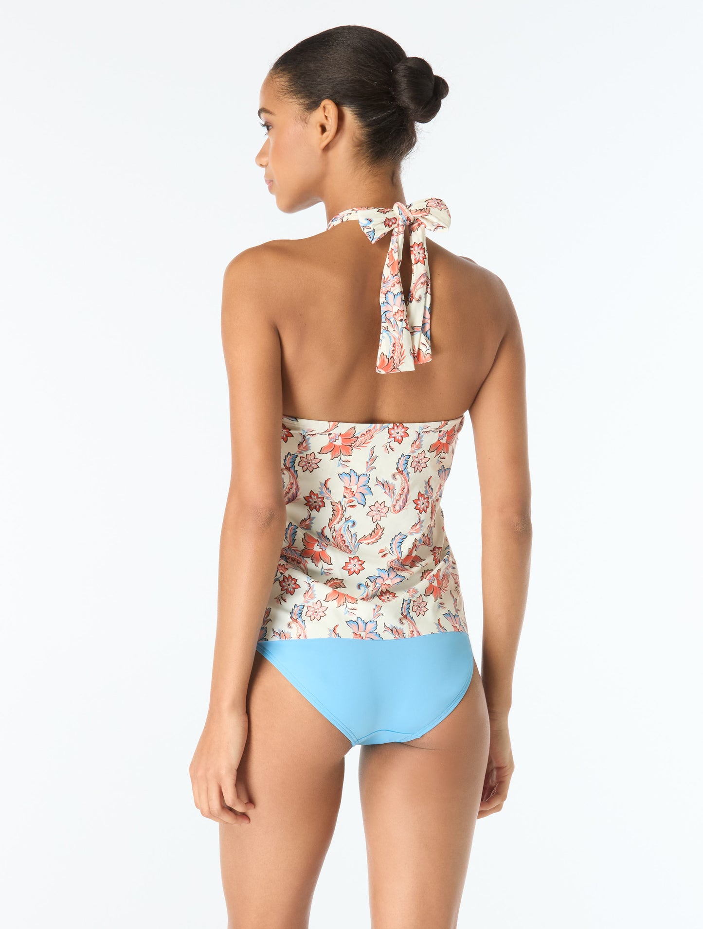 Vince Camuto Crossover Halter Tankini Top - Bohemian Glamour Mini