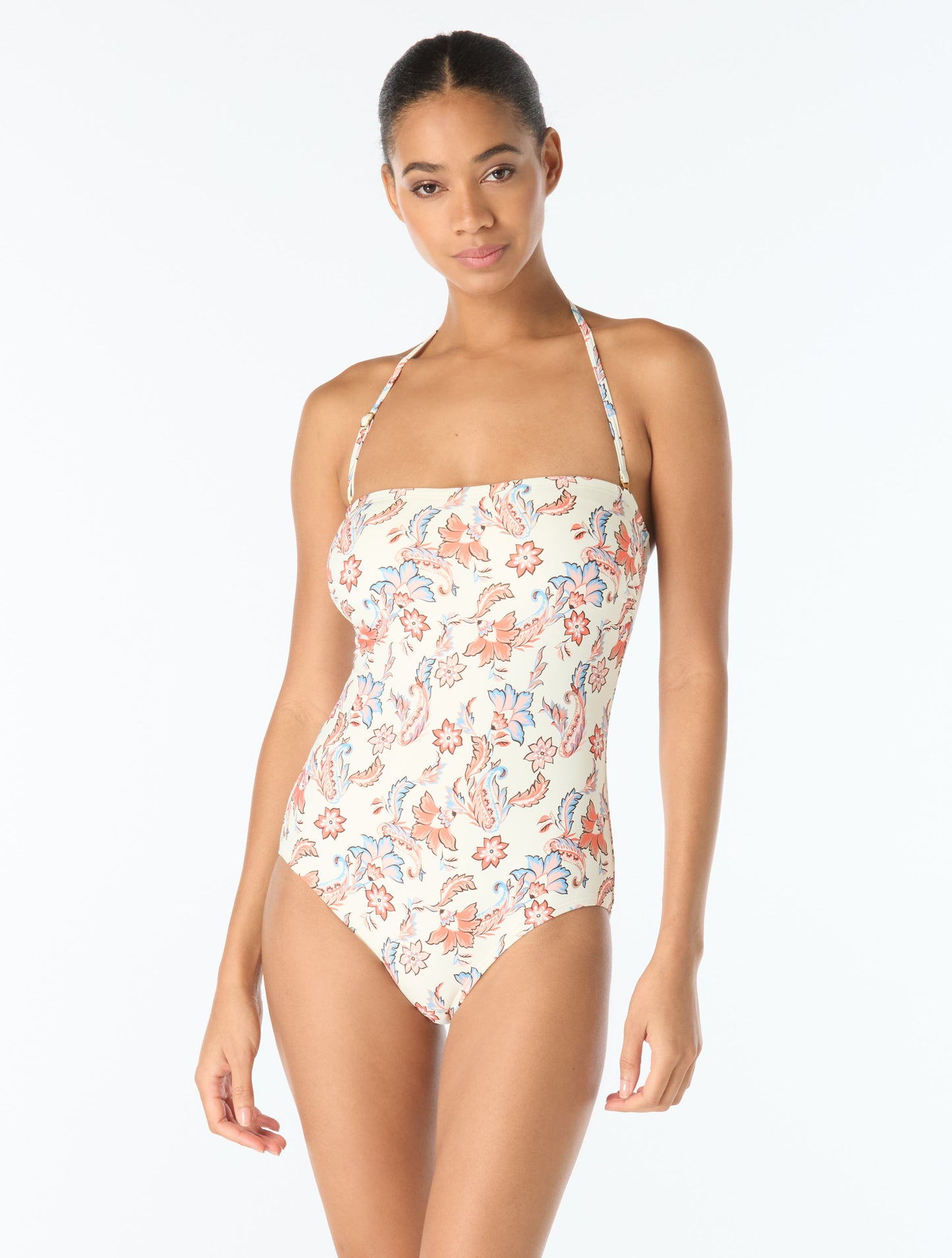 Vince Camuto Bandeau One Piece Swimsuit - Bohemian Glamour Mini