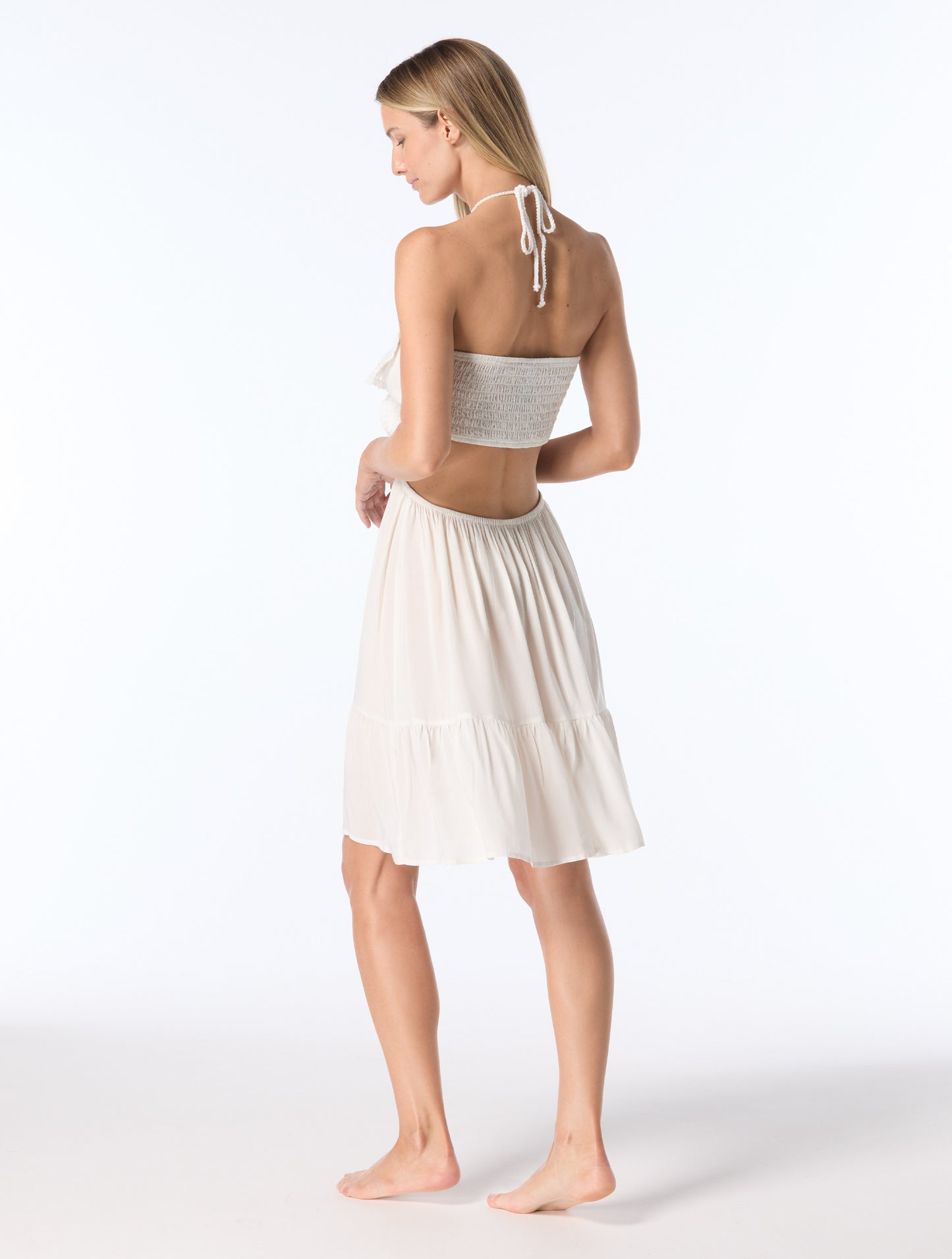 vince crochet dress Vince Camuto Crochet Bodice Cover-Up Dress