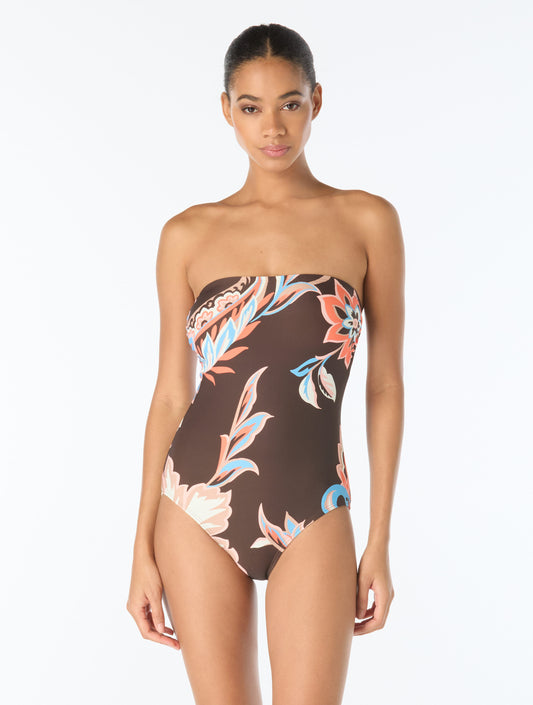 Vince Camuto Bandeau One Piece Swimsuit - Bohemian Glamour