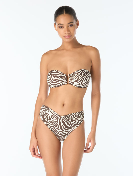Vince Camuto Bandeau Bikini Top - Mini Zebra