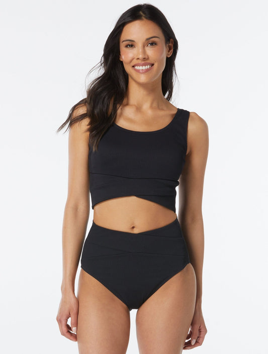 Beach House Sport Bala Crop Top - Ribbed Solids - Beach2Ocean