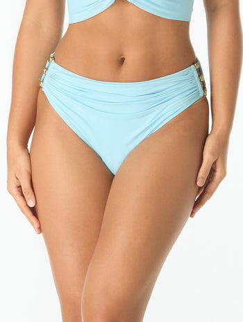 Carmen Marc Valvo Beaded Bikini Bottom - Amorphic Allure - Beach2Ocean