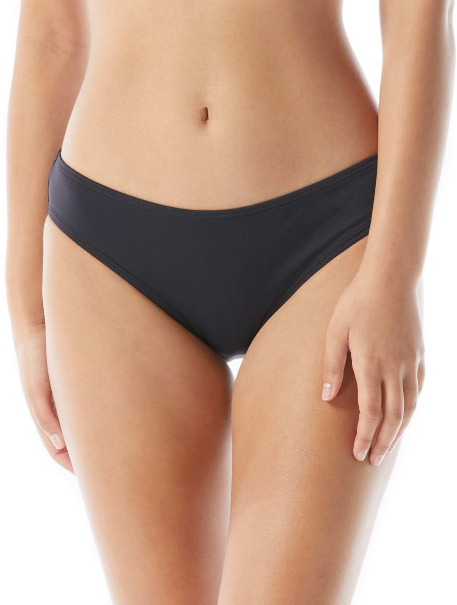 🎁 Beach House Sport Surface Bikini Bottom - Beach Solids (100% off) - 001 BLACK