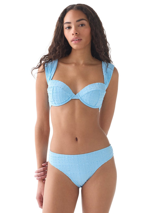 kate spade new york Underwire Textured Bikini Top - Seersucker Puff - Beach2Ocean