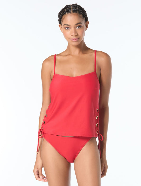 MICHAEL Michael Kors Grommet Tankini Top - Grommets - Beach2Ocean