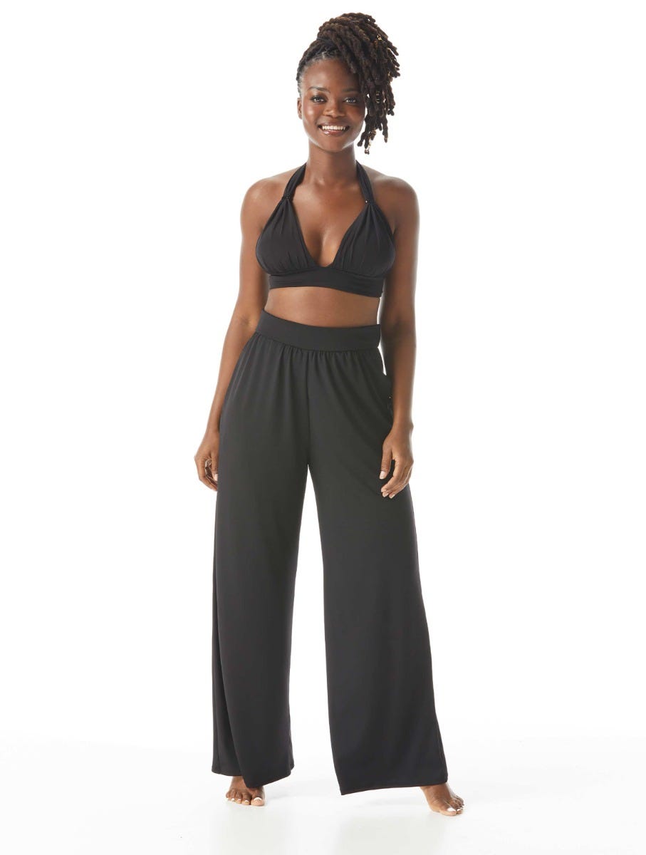 Coco Contours Reflect High Waist Cover Up Pants - Heritage - 001 BLACK
