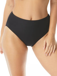 Coco Contours Onyx High Waist Bikini Bottom - Keepsake - 001 BLACK